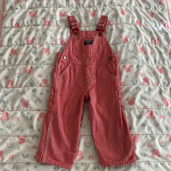 Oshkosh toddler overalls sz2 100% cotton - Picture 1 of 4
